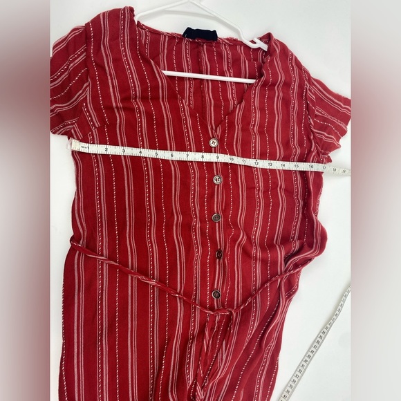 RED STRIPED JUMPSUIT - Picture 4 of 8
